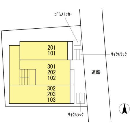 La casa di Mariの区画図