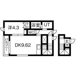 メゾン ドゥ イブー Ａ棟の間取り
