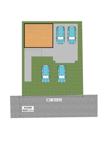 西条市今在家490　中古戸建の区画図