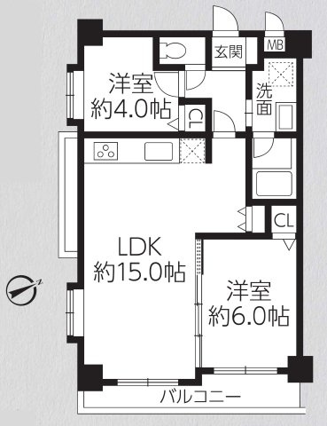 パロス三鷹の間取り