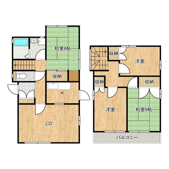 【間取り】 | 山の手台戸建E