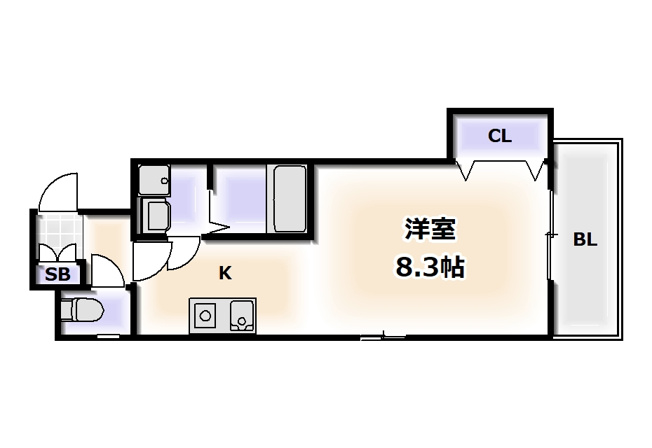 【間取り】 | SunSun難波壱番館