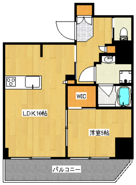 ベルシード東十条ツインズＢの間取り|広々1LDKのお部屋です！