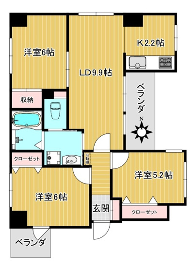 【間取り】 | ラフォーレ・ＡＣＴ３ | 間取り