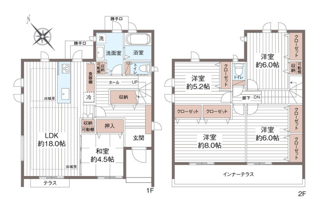 【間取り】 | 古賀市花見東１丁目 戸建て