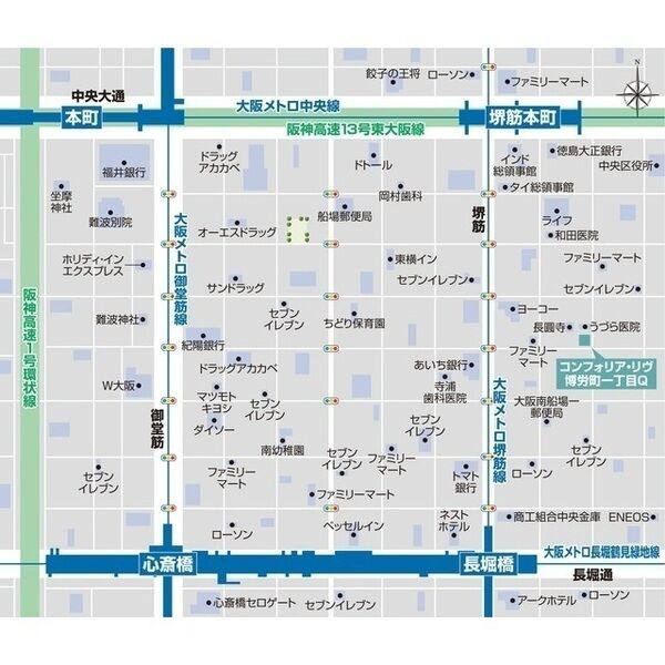 コンフォリア・リヴ博労町一丁目Ｑの間取り