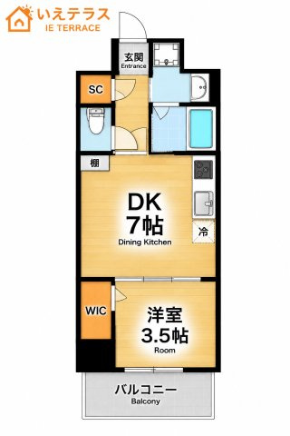 MAISHIN神戸三宮EASTの間取り