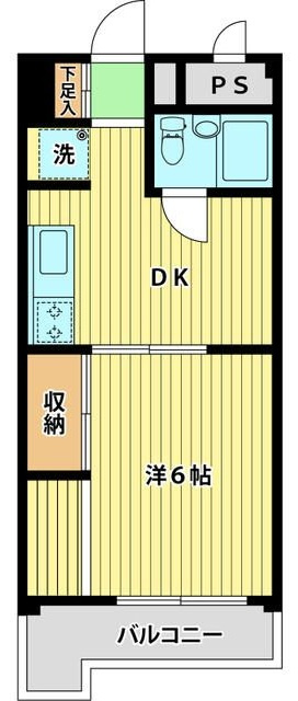 コンチネンタルハイツ御殿山の間取り|間取りです。