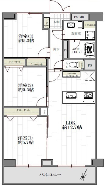 ソフトタウン谷津遊園　3号棟