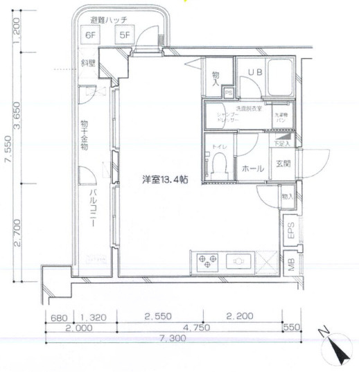 クォーレ東館西館の間取り