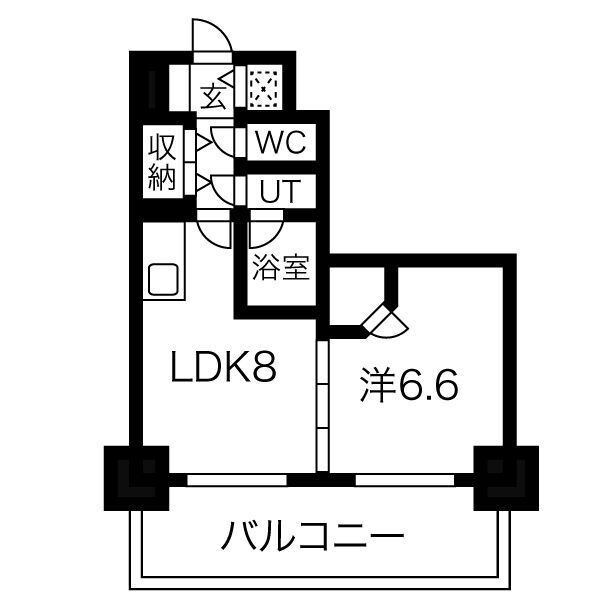 アルグラッド福島WESTの間取り