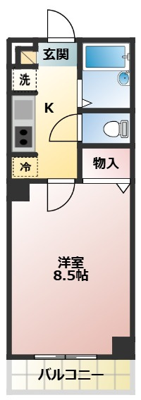 名古屋市北区楠味鋺１丁目のアパートの間取り