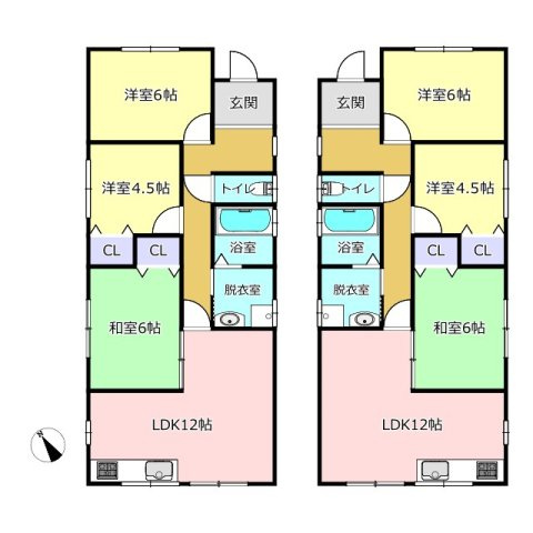 宇城市小川町西北小川の中古一戸建の間取り