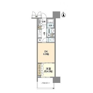 OPUS RESIDENCE SHINSAIBASHI SOUTHの間取り