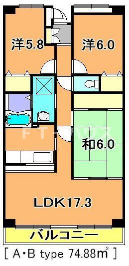 グランデージ八千代中央の間取り