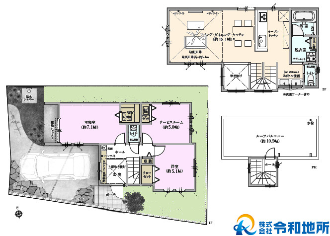 新築戸建　藤沢市辻堂3丁目Ⅱの間取り