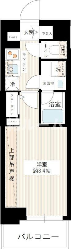 板橋区西台４丁目の賃貸マンションの間取り