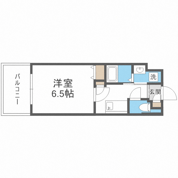 大阪市生野区新今里４丁目の賃貸マンションの間取り
