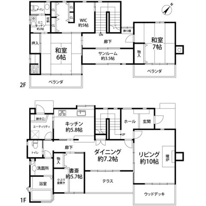 【間取り】 | 伊豆急伊豆高原　戸建