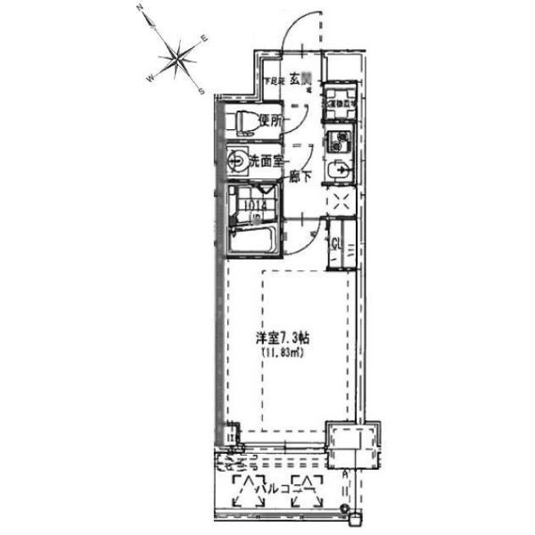 S-RESIDENCE都島の間取り