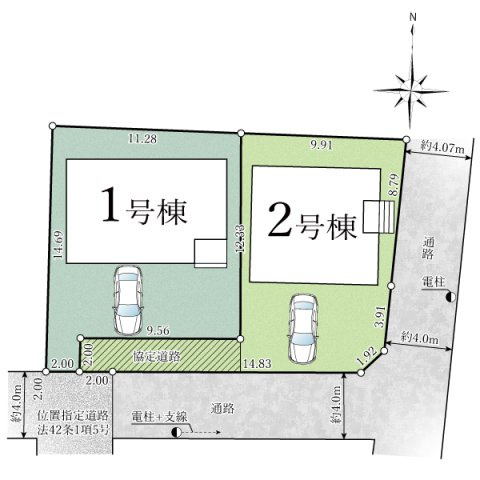 【区画図】 | ご家族様のプライベート空間が確保できる素敵な間取りです。また敷地ゆったりですので、おうち時間を楽しむのにもぴったりですね♪