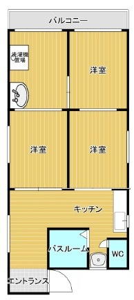 パームマンションクロイワの間取り|間取りです。