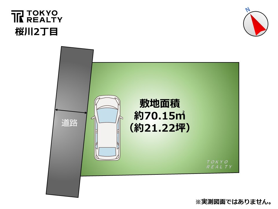 板橋区桜川2丁目　新築戸建の区画図|区画図