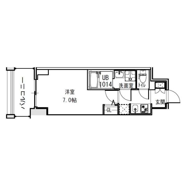 S-RESIDENCE福島Alovitaの間取り