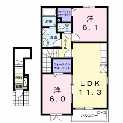 ブリーズメゾンの間取り