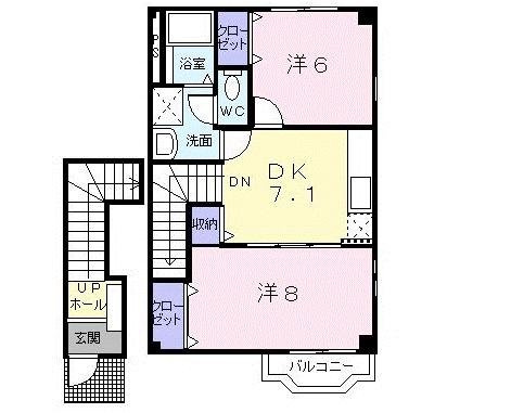グランドールセレノＢの間取り
