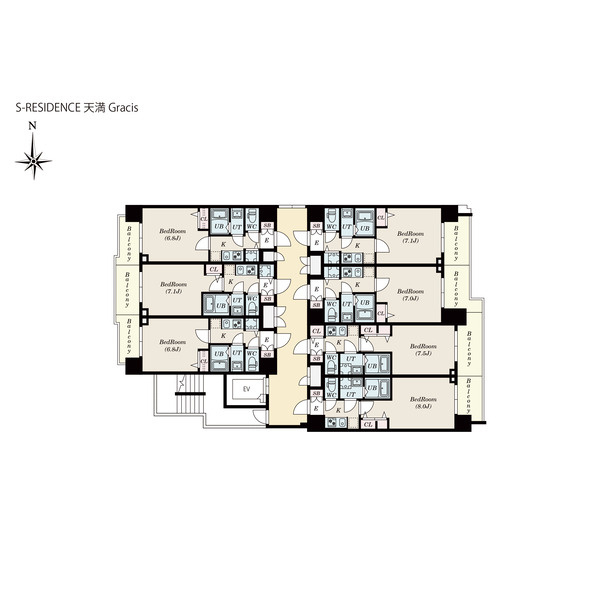 S-RESIDENCE天満Gracisの間取り