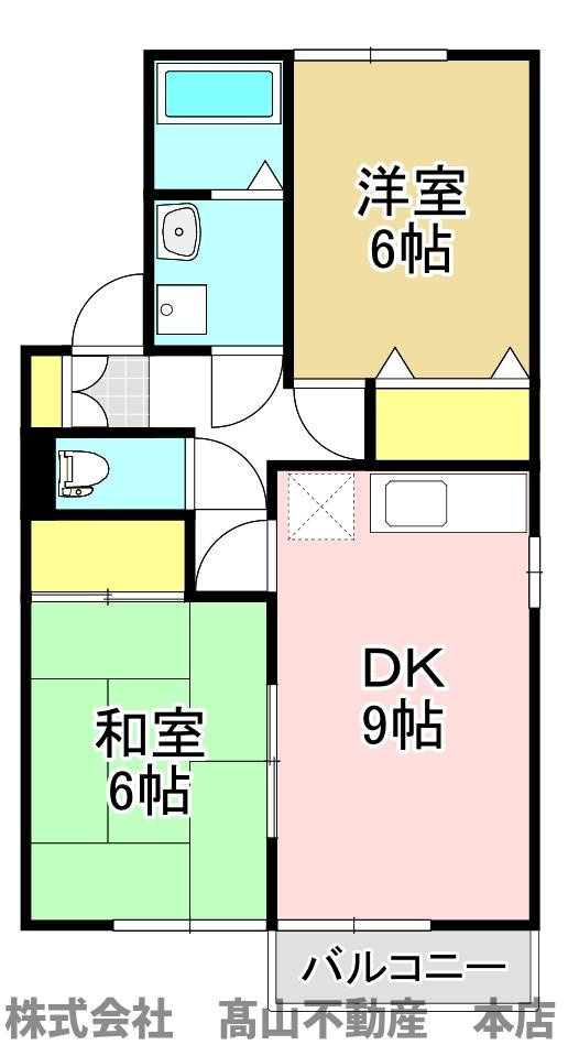 サンハイム田熊の間取り
