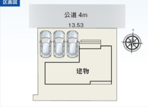 伊豆の国市古奈　全1棟の区画図