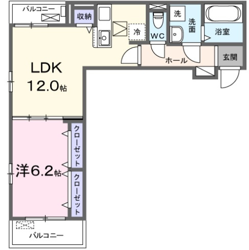 【間取り】 | 中央４丁目アパート
