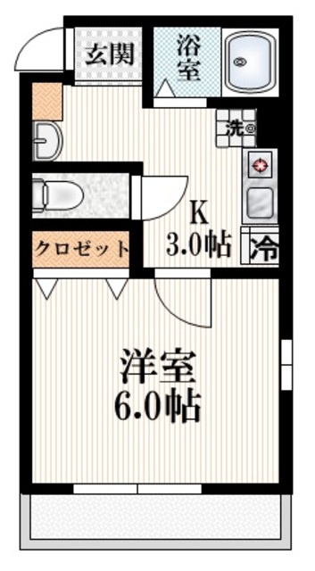 プランドール早稲田の間取り|★角部屋２面窓あり★