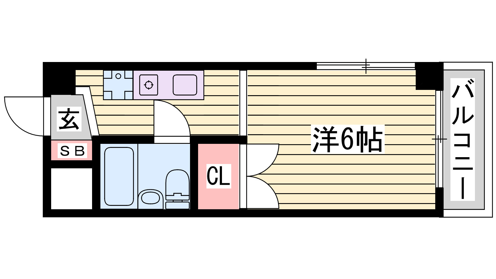 ハイツ堀田の間取り