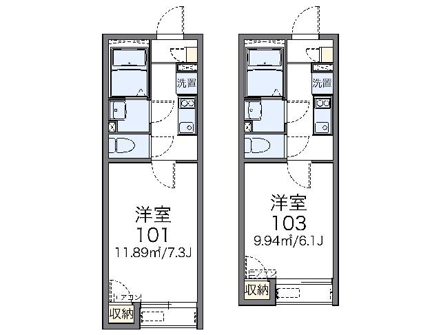 レオネクストウエスト早稲田の間取り