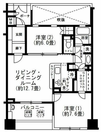 グランリビオマークスヒルの間取り
