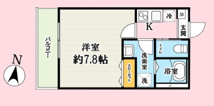 ルセスKの間取り