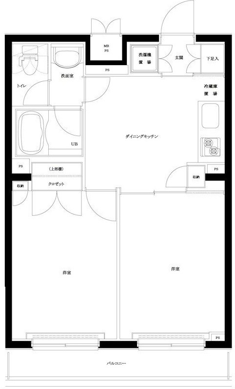 ルーブル蒲田南の間取り|間取りです。