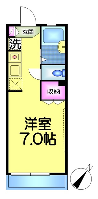 ヴィル・ネギシの間取り|★最上階／日当たり良好★