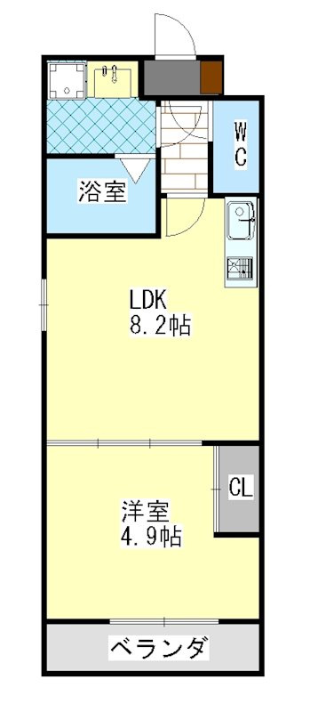 クレアーレ伏見南の間取り