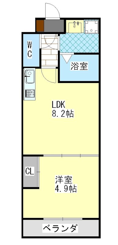 クレアーレ伏見南の間取り