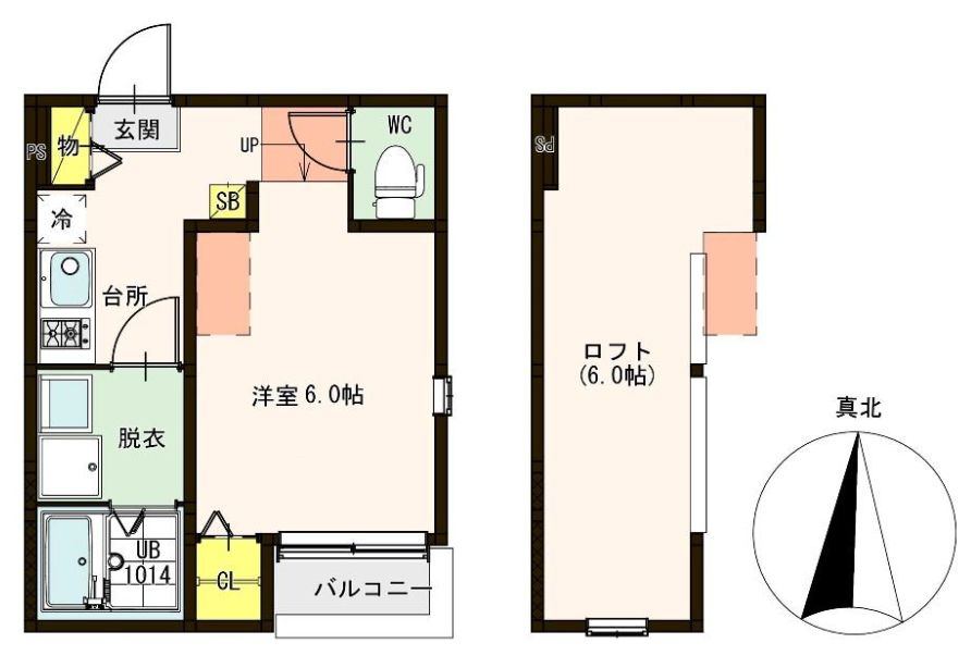 ハーモニーテラス醍醐新開Ⅱの間取り
