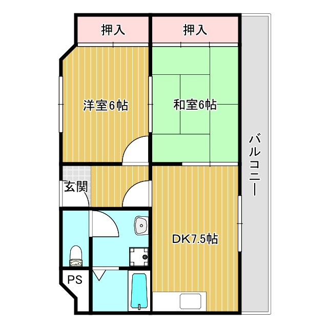南茨木アネックスの間取り