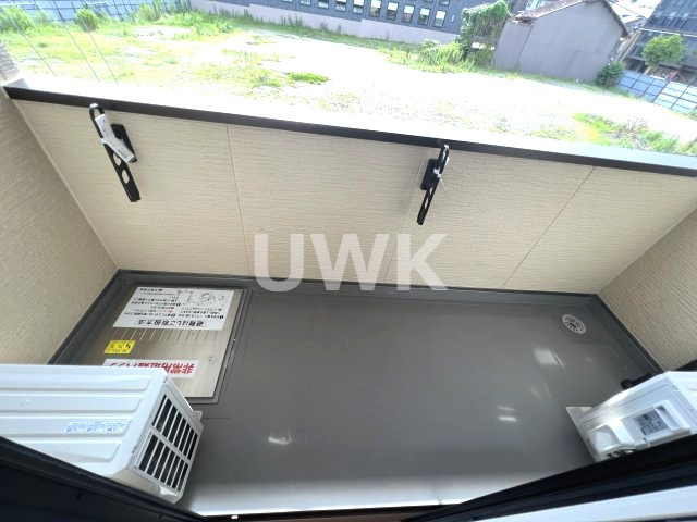 D-room三条大橋のバルコニー