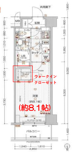 エスプレイス京都RAKUNANの間取り