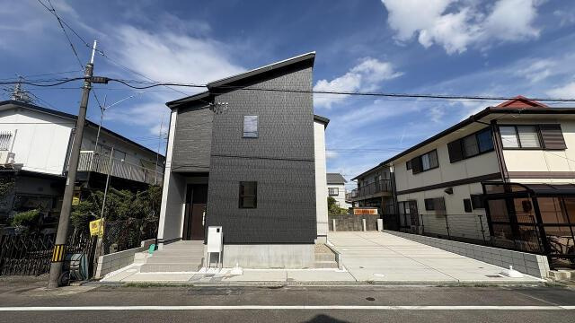 新築戸建て・仲介手数料無料）犬山市中唐曽１棟／１期１号棟の前面道路含む現地写真|外観写真