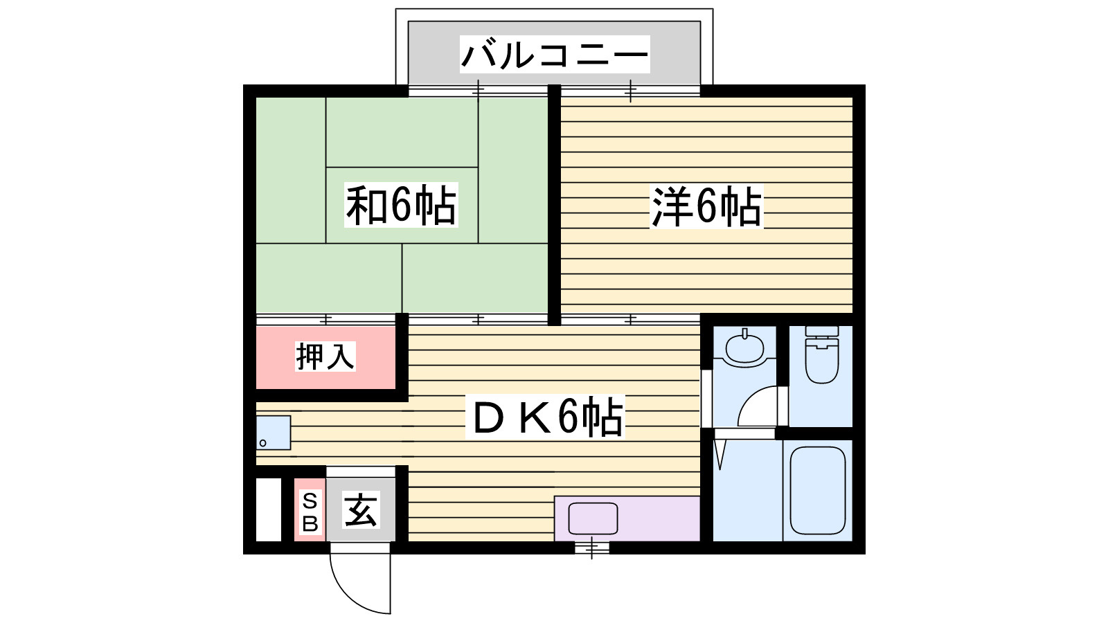 グリーンハイツ赤羽の間取り