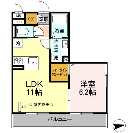 【間取り】 | ベルメゾン二俣川(ベルメゾンフタマタガワ)
